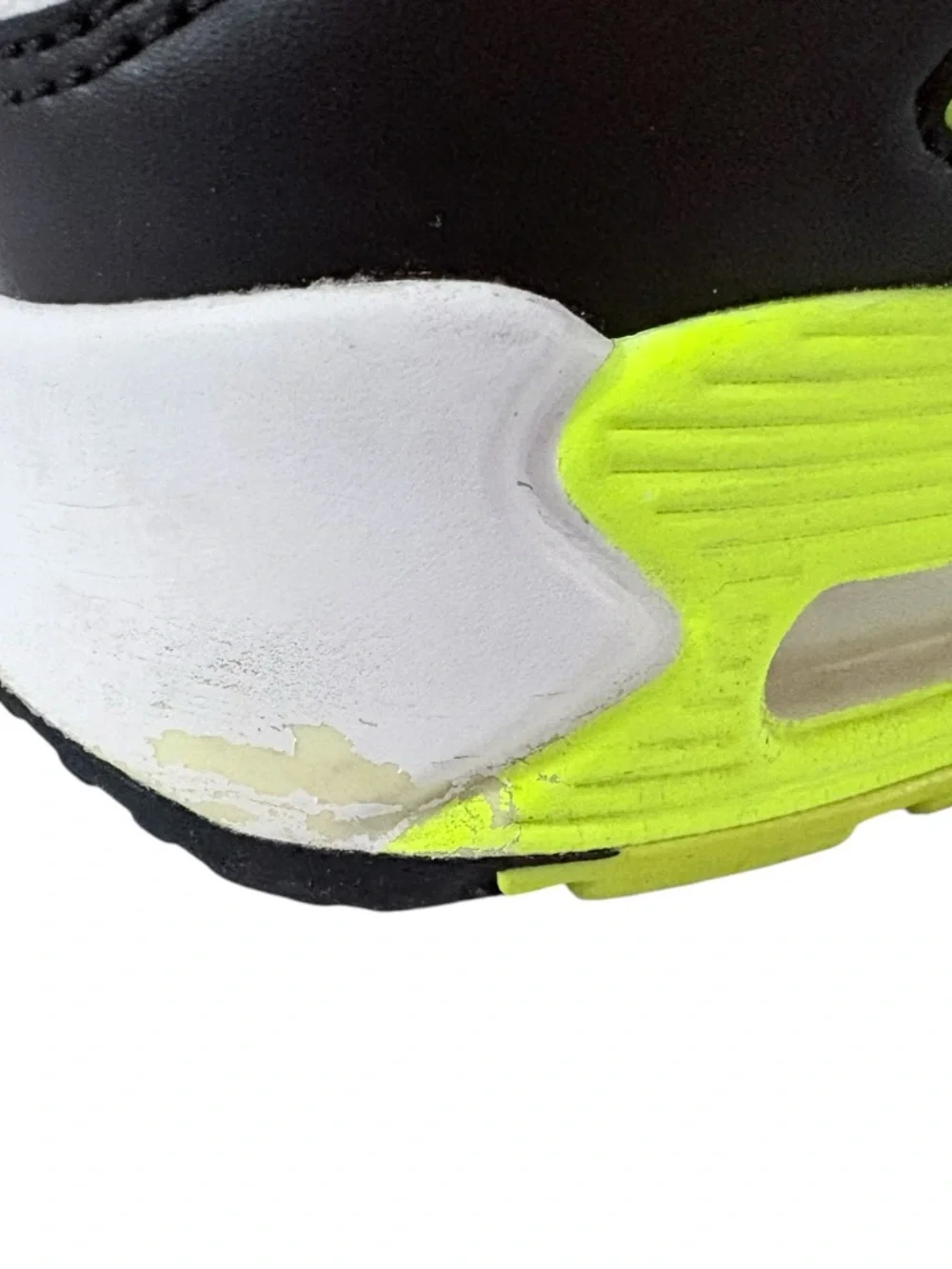 Nike Air Max 90 OG Volt, Neon Yellow Sneakers Sz 6 Women Running Shoes Blokecore - Picture 9 of 13